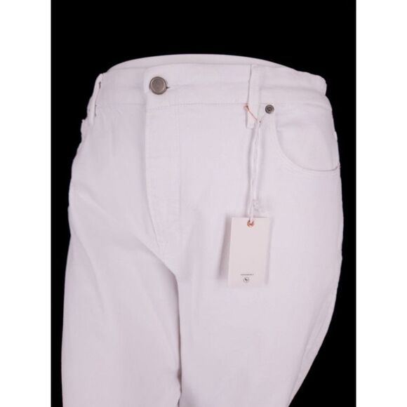 GOOD AMERICAN New Plus Size 18 Good Girlfriend Jeans in White Distressed - Picture 11 of 13